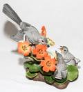 BOEHM BISQUE FIGURE MOCKINGBIRD H 10 12