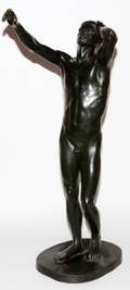 A SCHLOSS D 1905 BRONZE SCULPTURE H 39