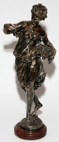 AFTER MATHURIN MOREAU SILVERED BRONZE H 20