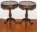 011128 MAHOGANY TRIPOD TABLES MID 20TH C
