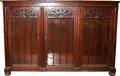 030077 MAHOGANY BOOK CABINET C1920 H 53 W 76