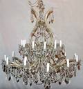 021171 CRYSTAL 25LIGHT CHANDELIER H 34 DIA 40
