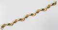 021169 14KT GOLD  NEPHRITE JADE BRACELET L 7