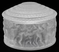 021156 LALIQUE ENFANTS CRYSTAL POWDER BOX DIA 4
