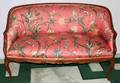 020083 FRENCH STYLE UPHOLSTERED WALNUT SETTEE C1940