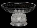LALIQUE CRYSTAL NOGENT COMPOTE H 3 14