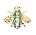 Herbert Rosenthal 18K Diamond  Gem Bee Pin
