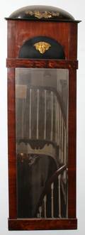 FRENCH EMPIRE MAHOGANY MIRROR H 83 W 25