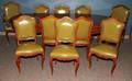 MAHOGANY DINING TABLE  10 CHAIRS 11 PIECES
