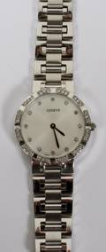 18KT GOLD  DIAMOND LADYS GENEVE WATCH