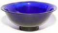CHINESE BLUE PEKING GLASS BOWL H 4
