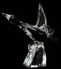 011196 STEUBEN WATER BIRD GLASS FIGURE H 9