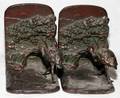 121236 JUDD CO BRONZE BOOKENDS LATE 19TH CENTURY
