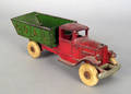 Cast iron coal truck toy