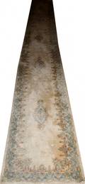 021201 KERMAN PERSIAN WOOL RUNNER 19 8 X 2 7