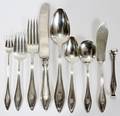 012155 TOWLE MARY CHILTON STERLING FLATWARE 75 PCS