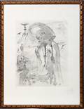 012121 AFTER SALVADOR DALI ETCHING 21 X 16 PLATE