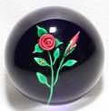 CHARLES KAZIUN GLASS PAPERWEIGHT DIA 2 14