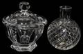 BACCARAT CRYSTAL JAR  BULBOUS VASE H 5 12
