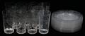CRYSTAL TUMBLERS SET OF ELEVEN H 5