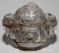 CHINESE CARVED ROCK CRYSTAL URN WITH COVER