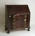 Chippendale style mahogany slant front desk by Paine Furniture Co