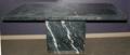 010100 BLACK MARBLE DINING TABLE H 31 L 72