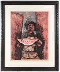 Signed Rufino Tamayo Lithograph Watermelon Eater