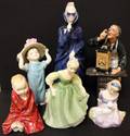 030136 ROYAL DOULTON PORCELAIN FIGURINES SIX