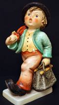 030134 M J HUMMEL MERRY WANDERER FIGURINE H 10
