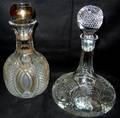 021260 CRYSTAL DECANTERS TWO H 9 10 12