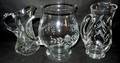 021257 CUT CRYSTAL PITCHERS THREE H 7 12  9 12