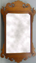 Chippendale style mahogany looking glass