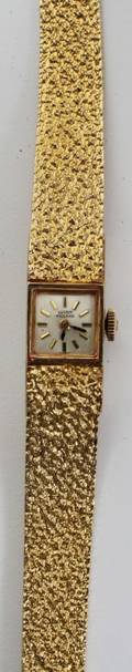 012165 LUCIEN PICCARD LADYS 14 KT GOLD WATCH L 9