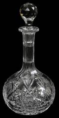 011295 LIBBEY CUT CRYSTAL DECANTER H 9 12