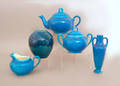 Five pcs of Lachenal pottery