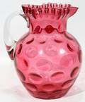 011288 CRANBERRY WATER PITCHER C 1860 H 85
