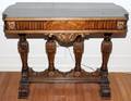 WALNUT TRESTLEBASE TABLE C 1910 H 30