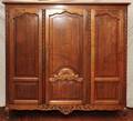 BELGIAN CARVED OAK WARDROBE 20TH CENTURY 76H
