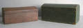 Two painted dome lid boxes