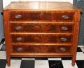 SHERATON MAHOGANY CHEST OF FOUR DRAWERS 19TH C
