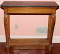 BIEDERMEIR CONSOLE WITH MARBLE TOP H 36 W 37