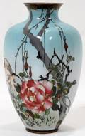 012193 JAPANESE CLOISONN VASE 19THC H 75