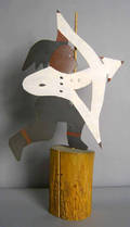 Sheet metal Indian weathervane