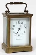 121293 FRENCH BRASS CARRIAGE CLOCK EARLY 20TH C