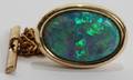 031294 14KT YELLOW GOLD  OPAL TIE TACK