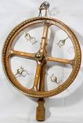030165 WOOD AND METAL GAMBLING WHEEL CIRCA 1930
