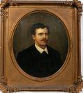022221 19TH C OIL ON CANVAS PORTRAIT OF A GENTLEMAN