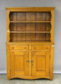 Pine stepback cupboard