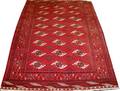 012205 TURCOMAN PERSIAN RUG SEMI ANTIQUE 59 X 42